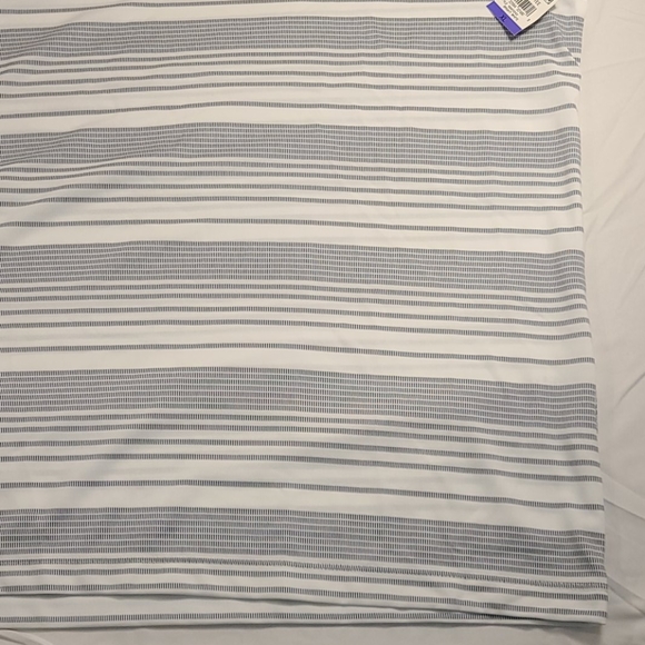 Alfani stretch V-neck geo white t-shirt - Picture 10 of 16